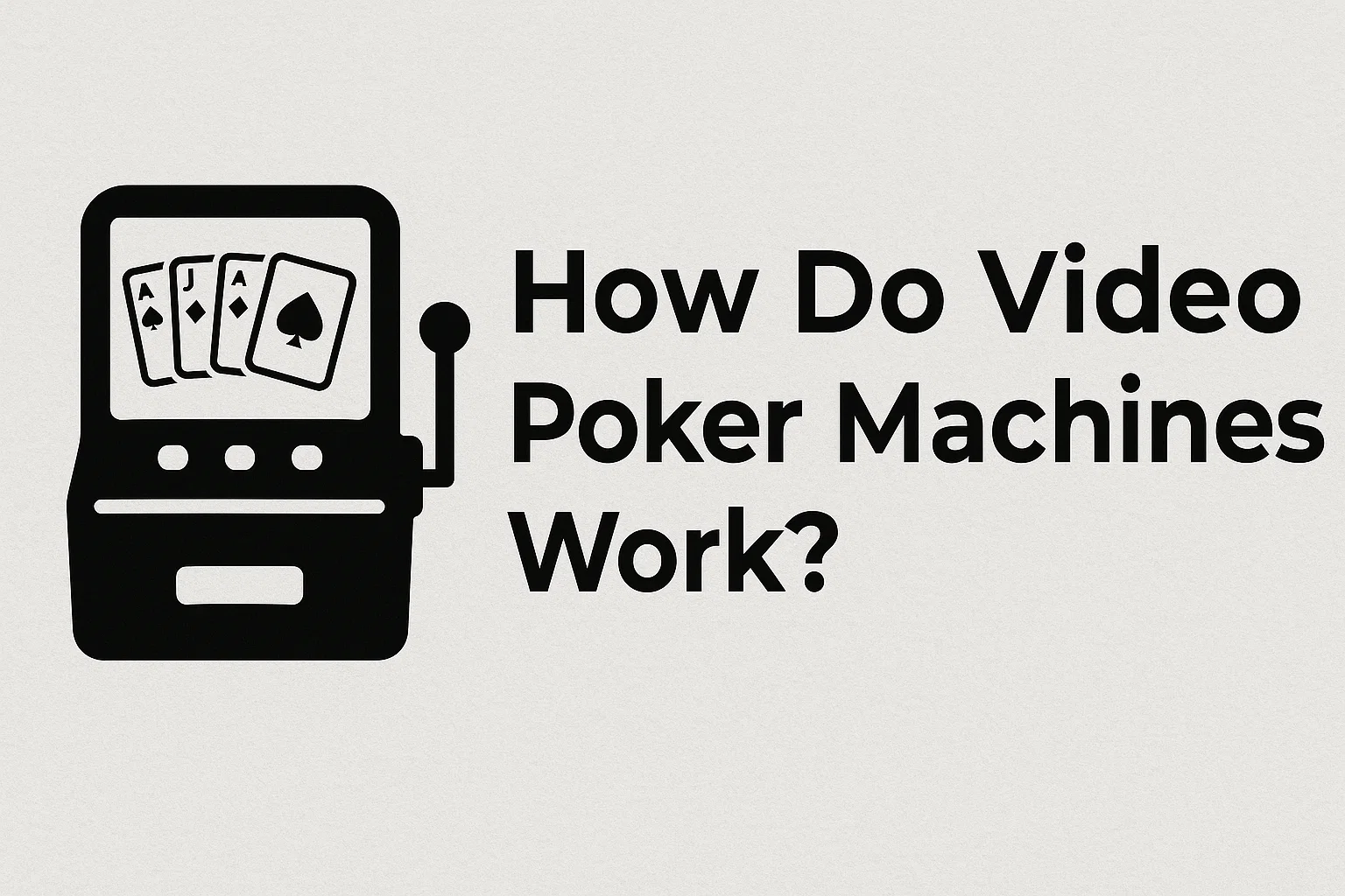 How Do Video Poker Machines Work?